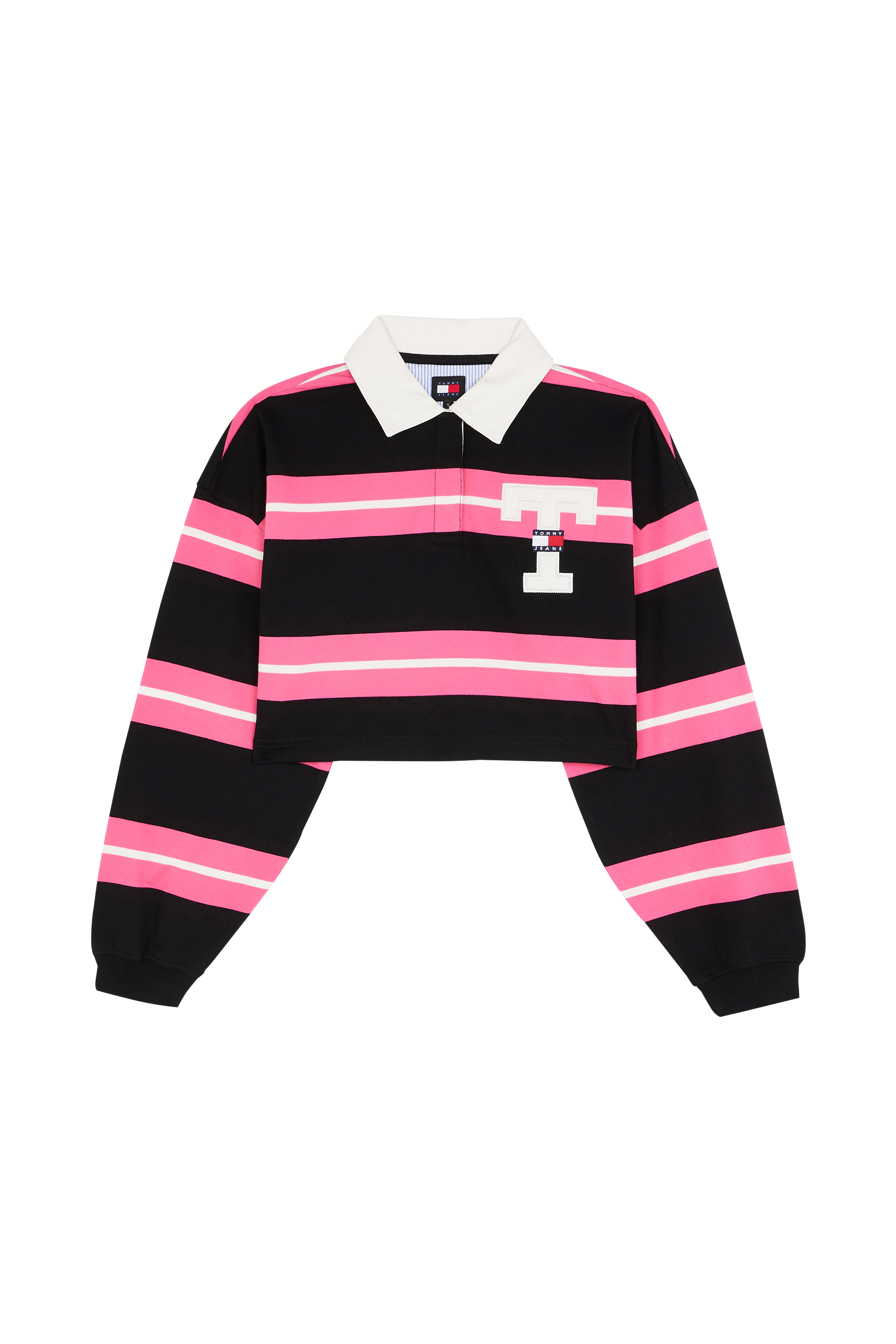 TOMMY JEANS Polo TJW CRP STRIPE LETTR Rose