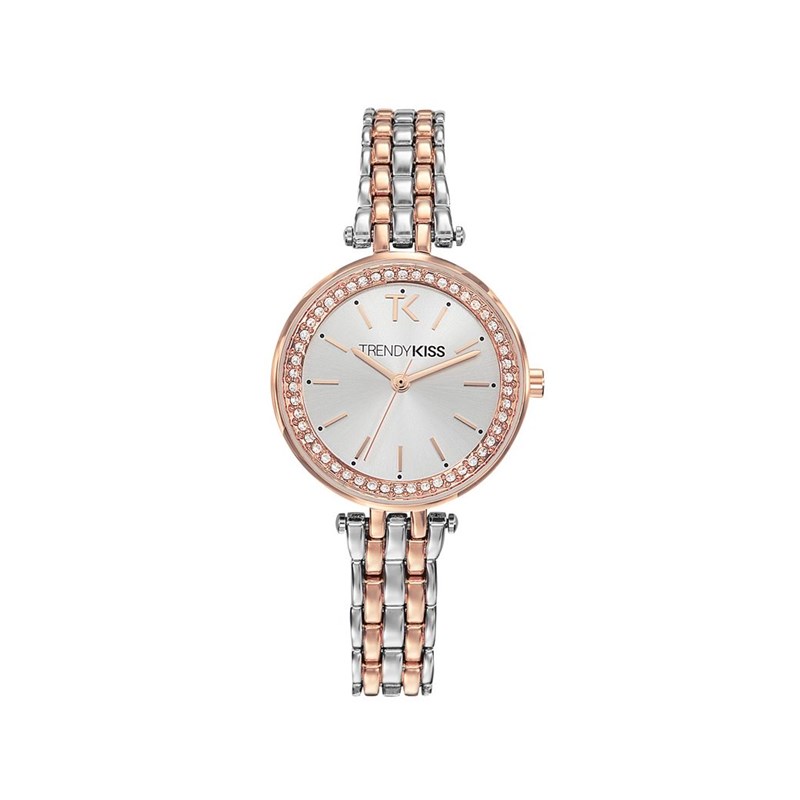 Montre Trendy Kiss en Acier Femme Bicolore