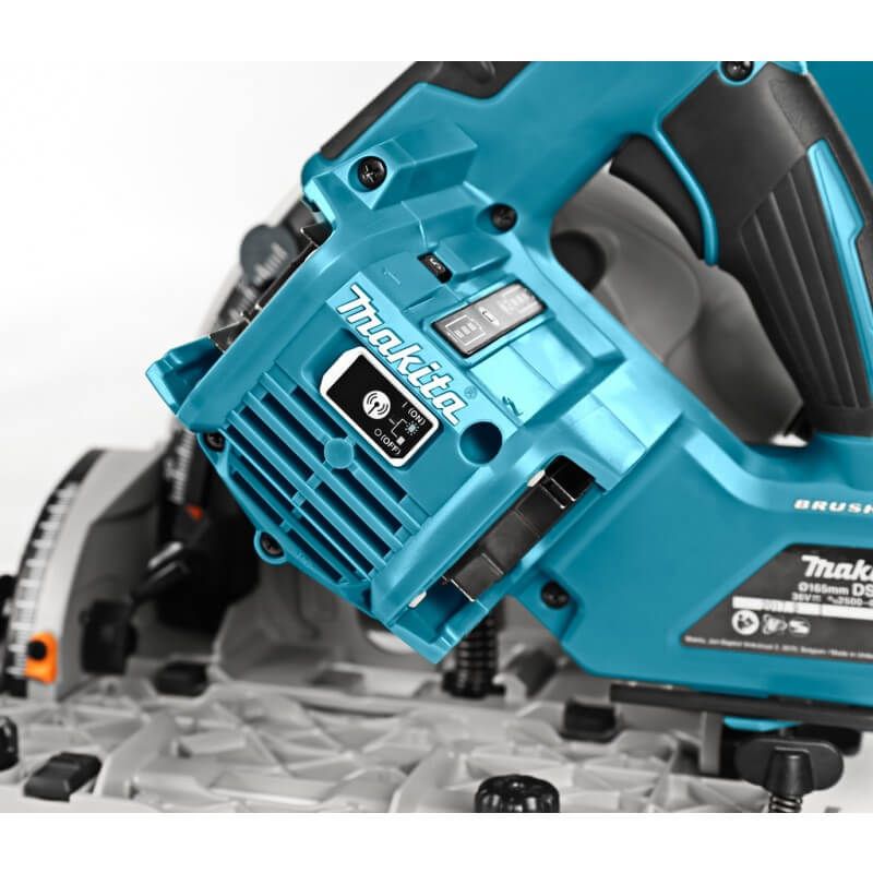 Makita DSP601ZJU 36V (2x18V) Li-ion accu invalcirkelzaag body in Mbox (AWS) - 165mm - koolborstelloos
