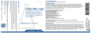 Biotics Colon-Plus Caps Capsules 120CP