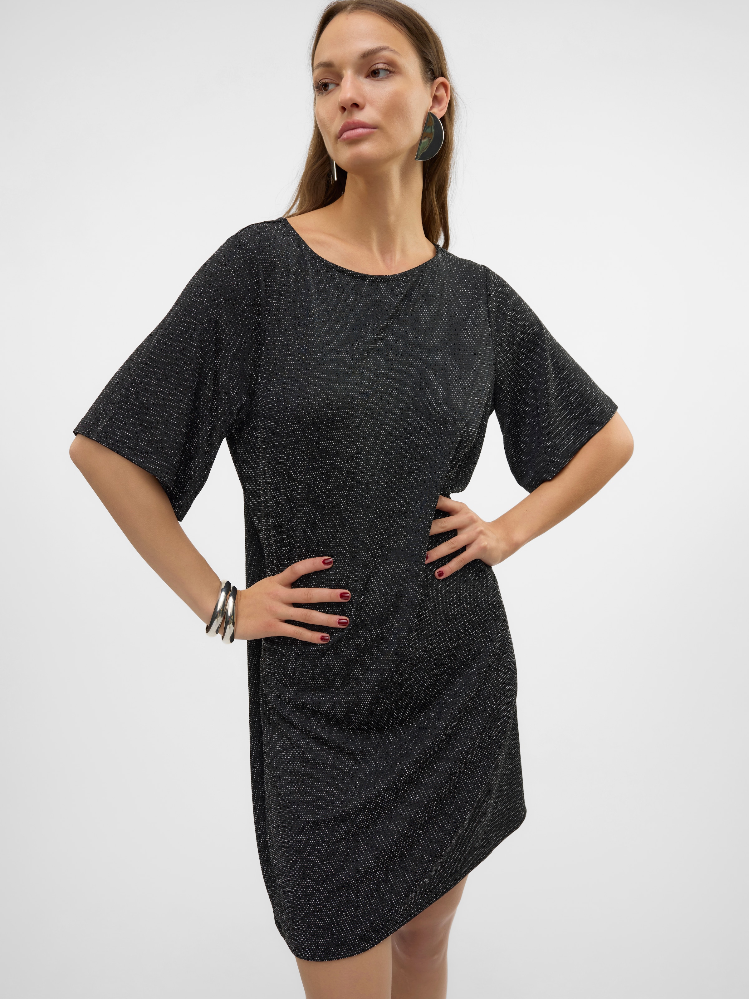 Vero Moda Midikleid »VMKANVA 2/4 TEE DRESS JRS GA« Sommerkleid, mit Glitzer