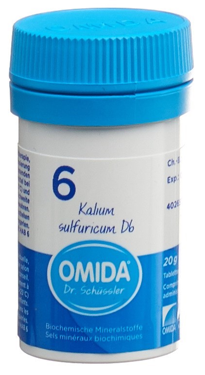 Omida Nr6 Kalium sulfuricum 6 D<br>20 g, Dose, Tablette