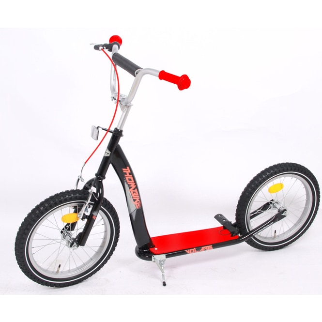 Tretroller - Thombike - 16 Zoll - schwarz-rot
