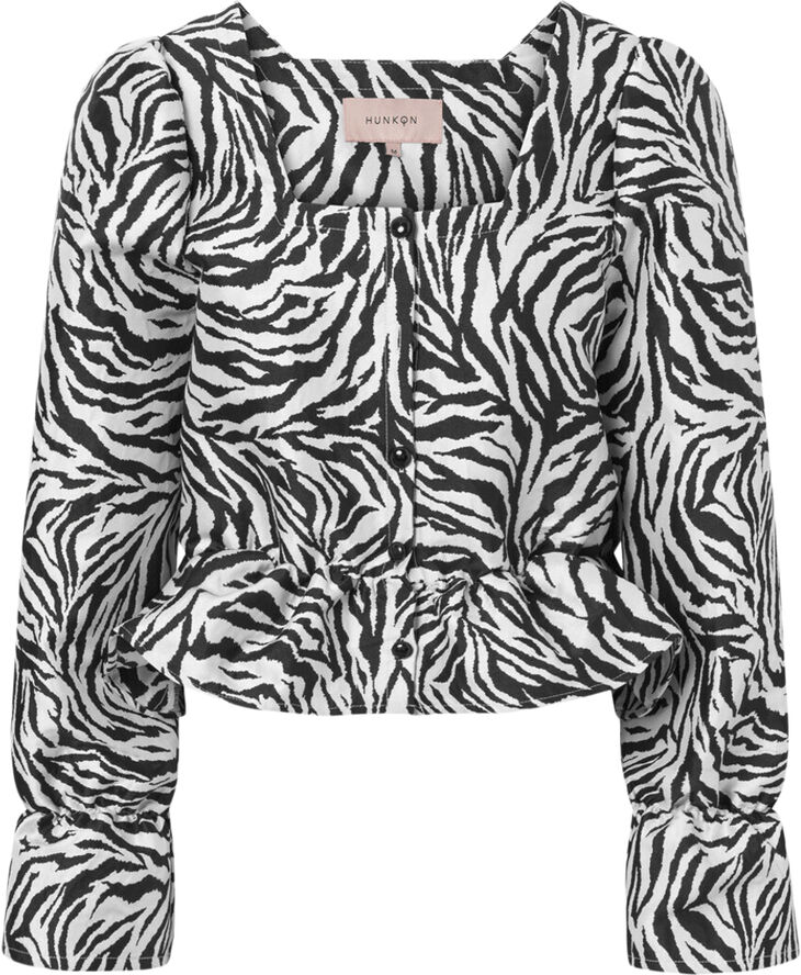 HUNKØN Sanna Blouse Zebra striped