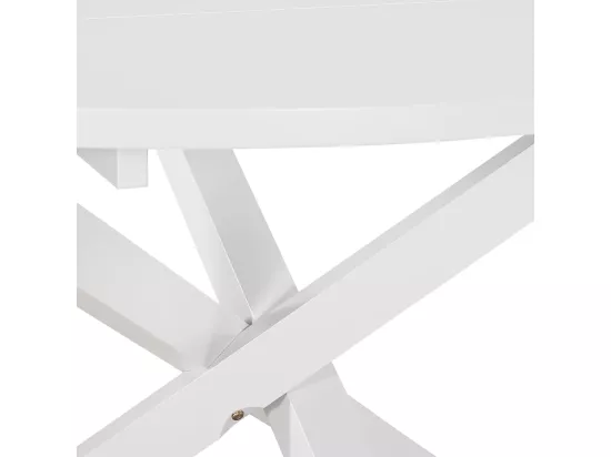 Mobilier de salle à manger 5 pcs MDF Blanc