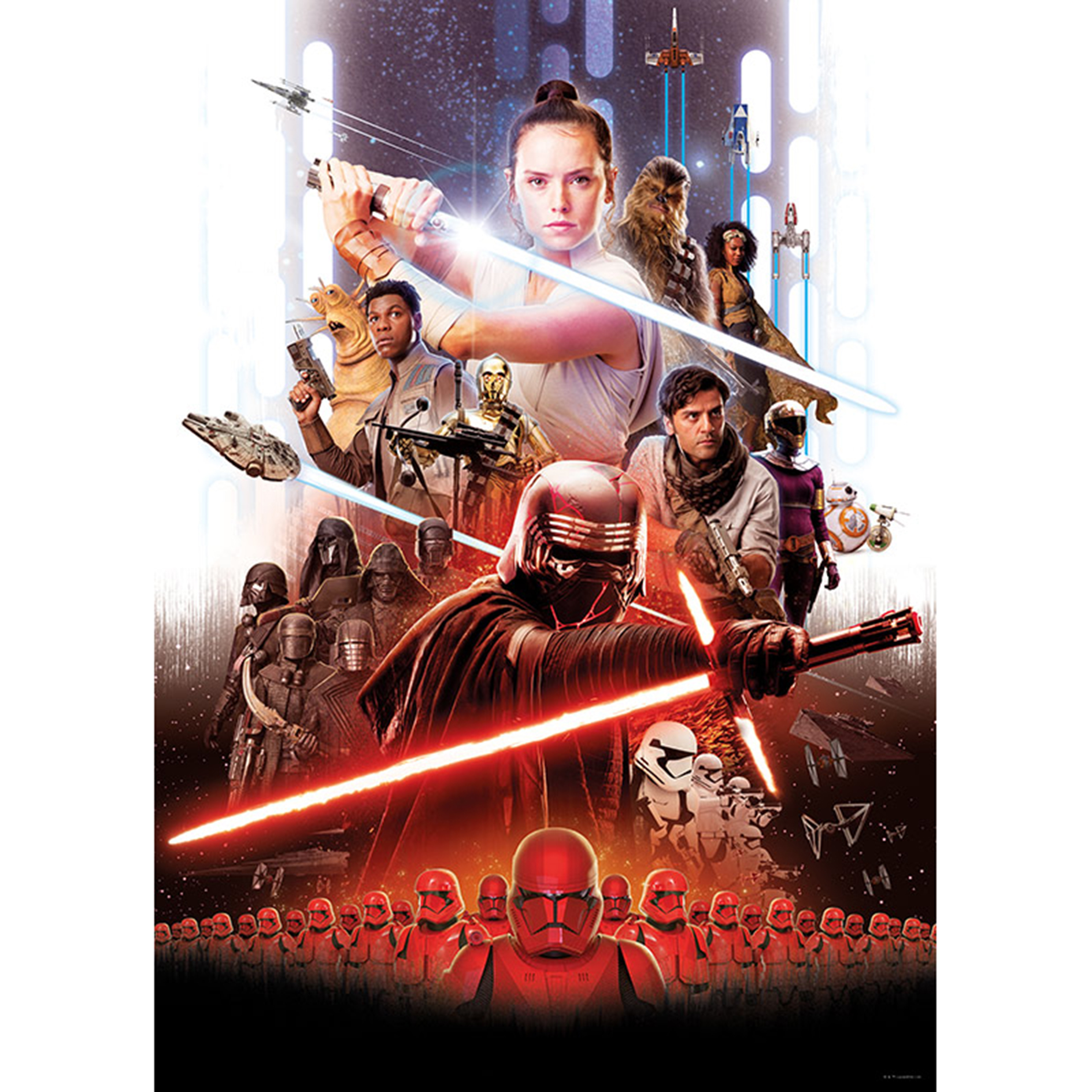 Wandbild STAR WARS MOVIE POSTER REY - 50x70 cm