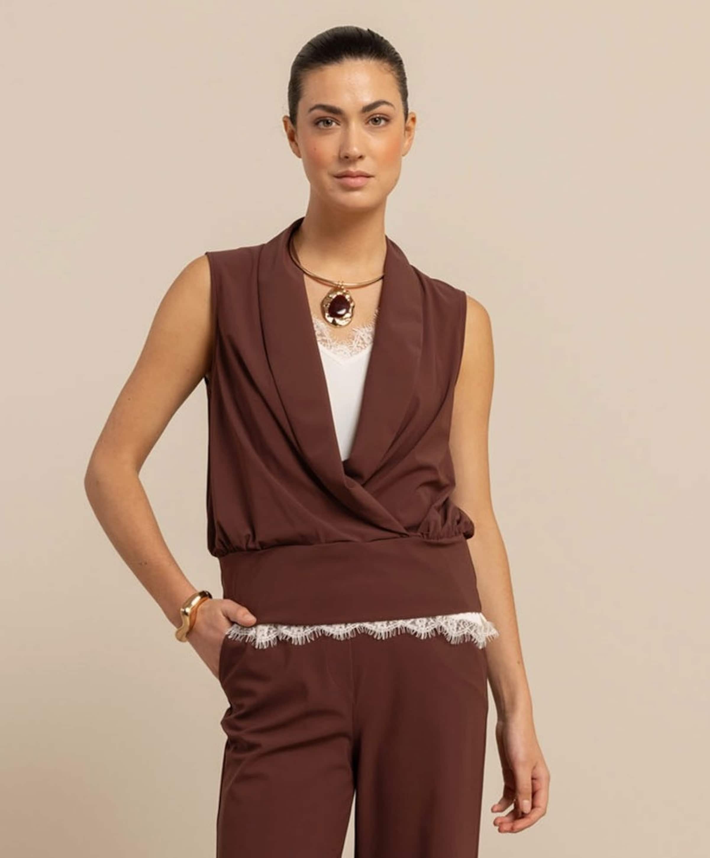 Studio Anneloes Dames top bruin