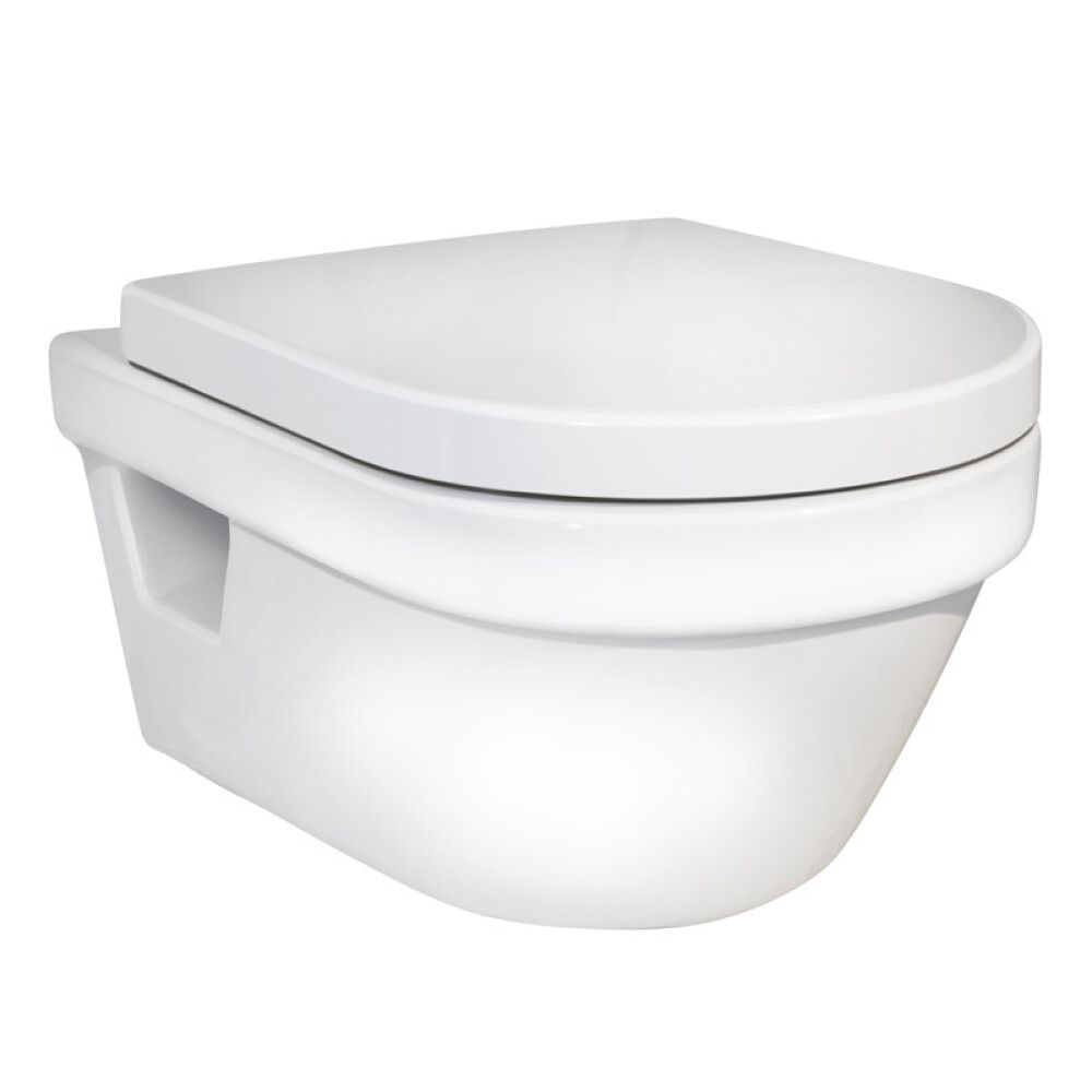 TOALETT VEGGH. GUSTAVSBERG 5G84 HYGIENIC FLUSH EKSKL FIKSTUR