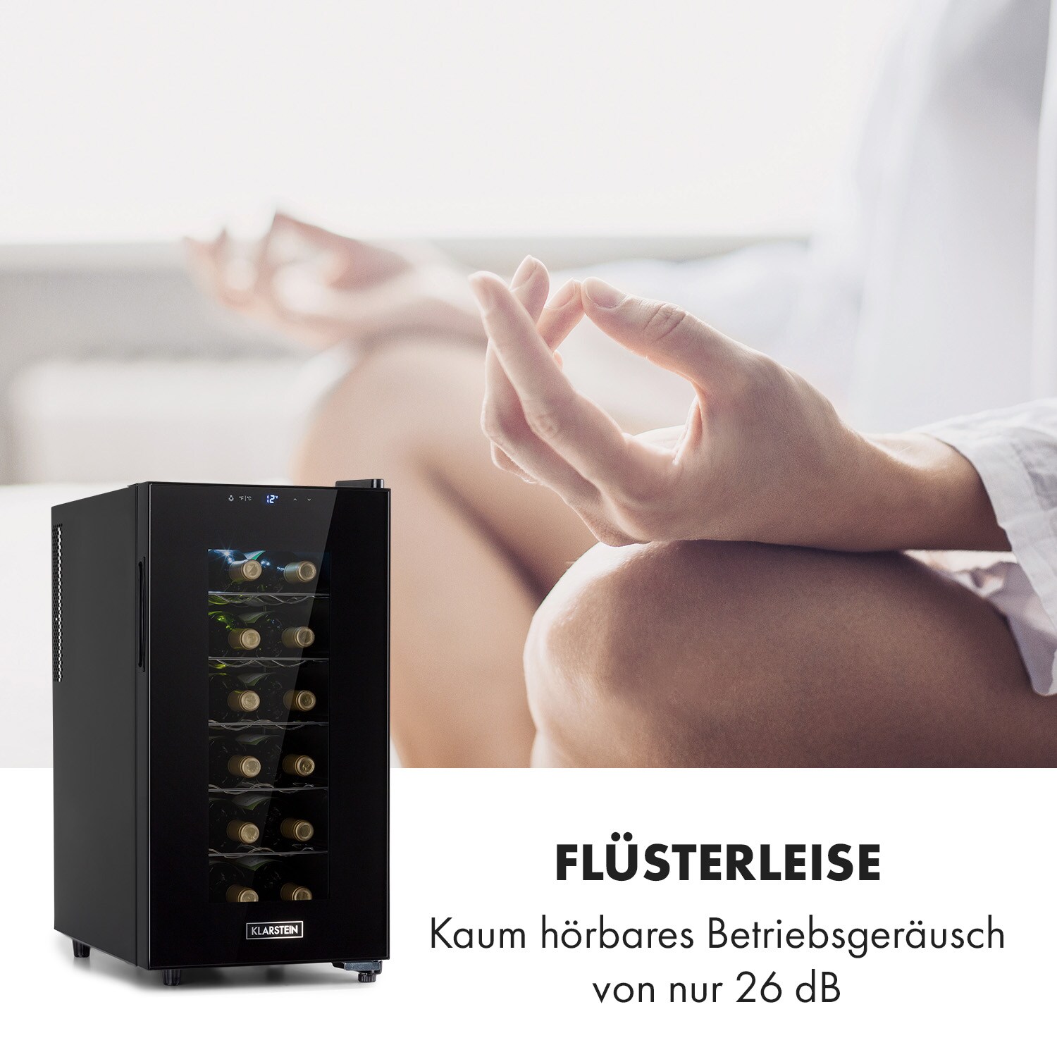Bellevin 18 Uno Weinkühlschrank 50 Liter 11-18 °C LED Touch SingleZone