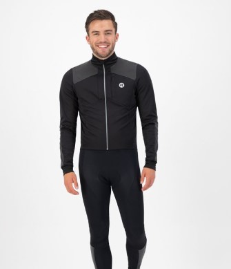 Rogelli Hi-Vis Vinterjakke - Sort/Refleks