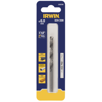 Irwin metaalboor HSS PRO 6 mm
