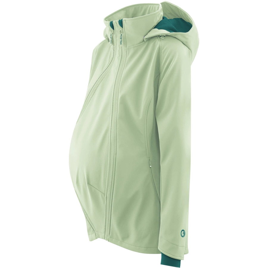 mamalila Softshell-Tragejacke Allrounder hellgrün