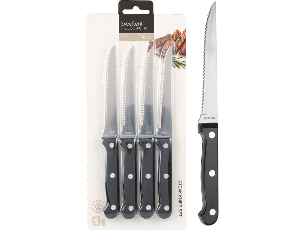 FACAS DE MESA CONJUNTO DE 4 UNIDADES COM 1.2 MM