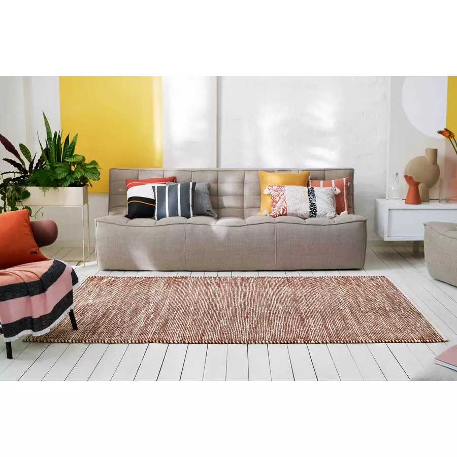 Esprit Kelim Teppich Gobi rotbraun beige