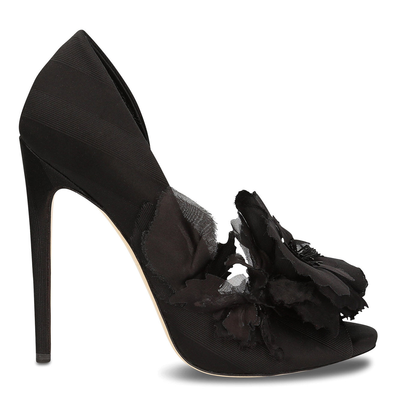 Aleksander Siradekian Sandales en Tissu noires - Talon 12 cm