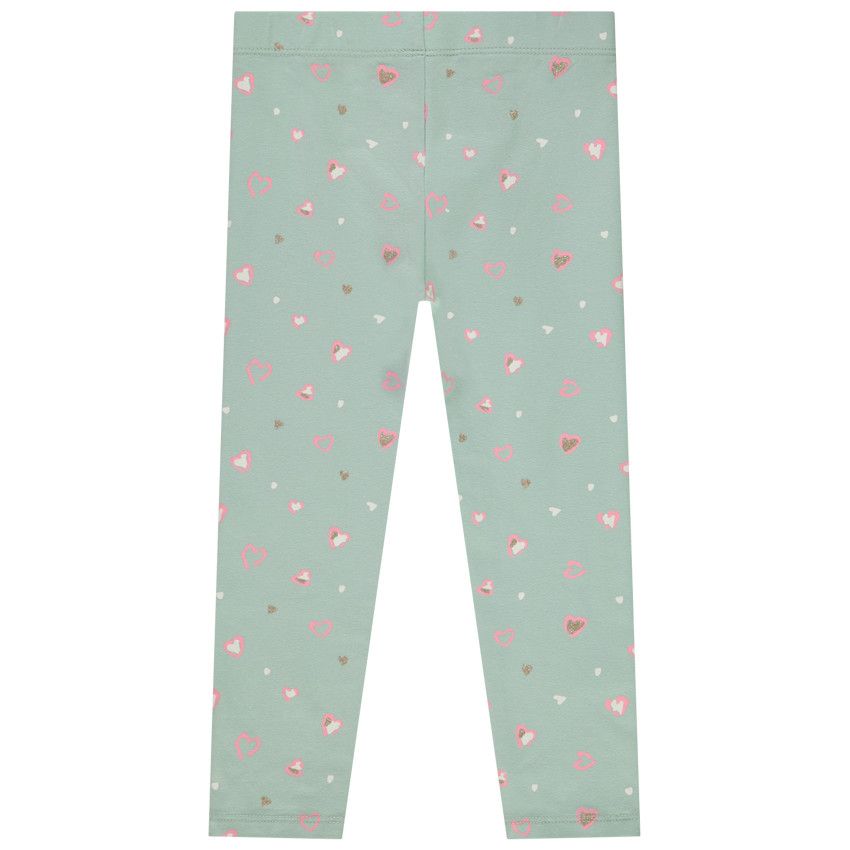 Caleçon long imprimé fantaisie pour bébé fille - Vert