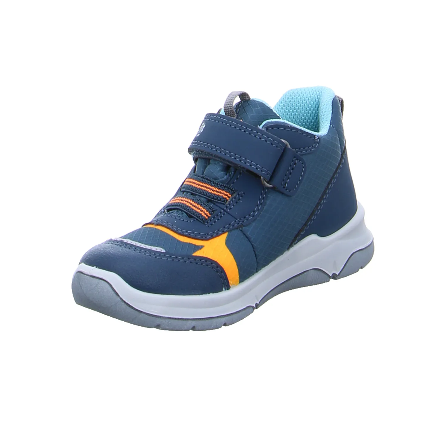 SUPERFIT Kleinkinder-Halbschuh Klett Blau Textil  Sneaker high