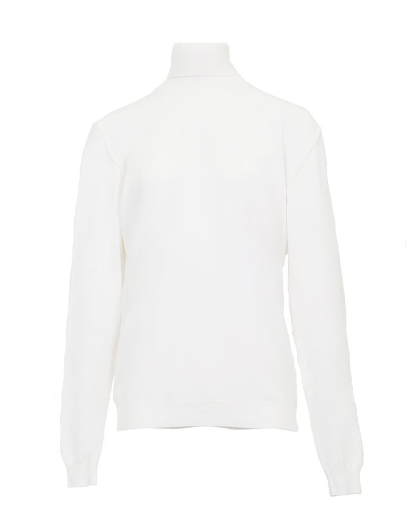 IMPERIAL PULL COL ROULÉ AJUSTÉ OFF WHITE