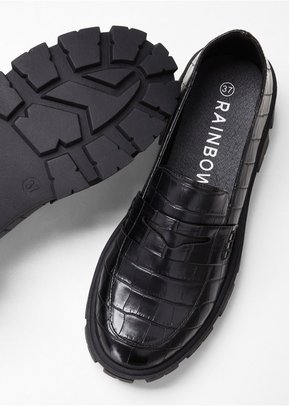 Mocassins à semelle épaisse