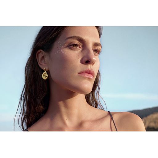 Maanesten Malibu Øreringe, 18 Ct Gold Plated