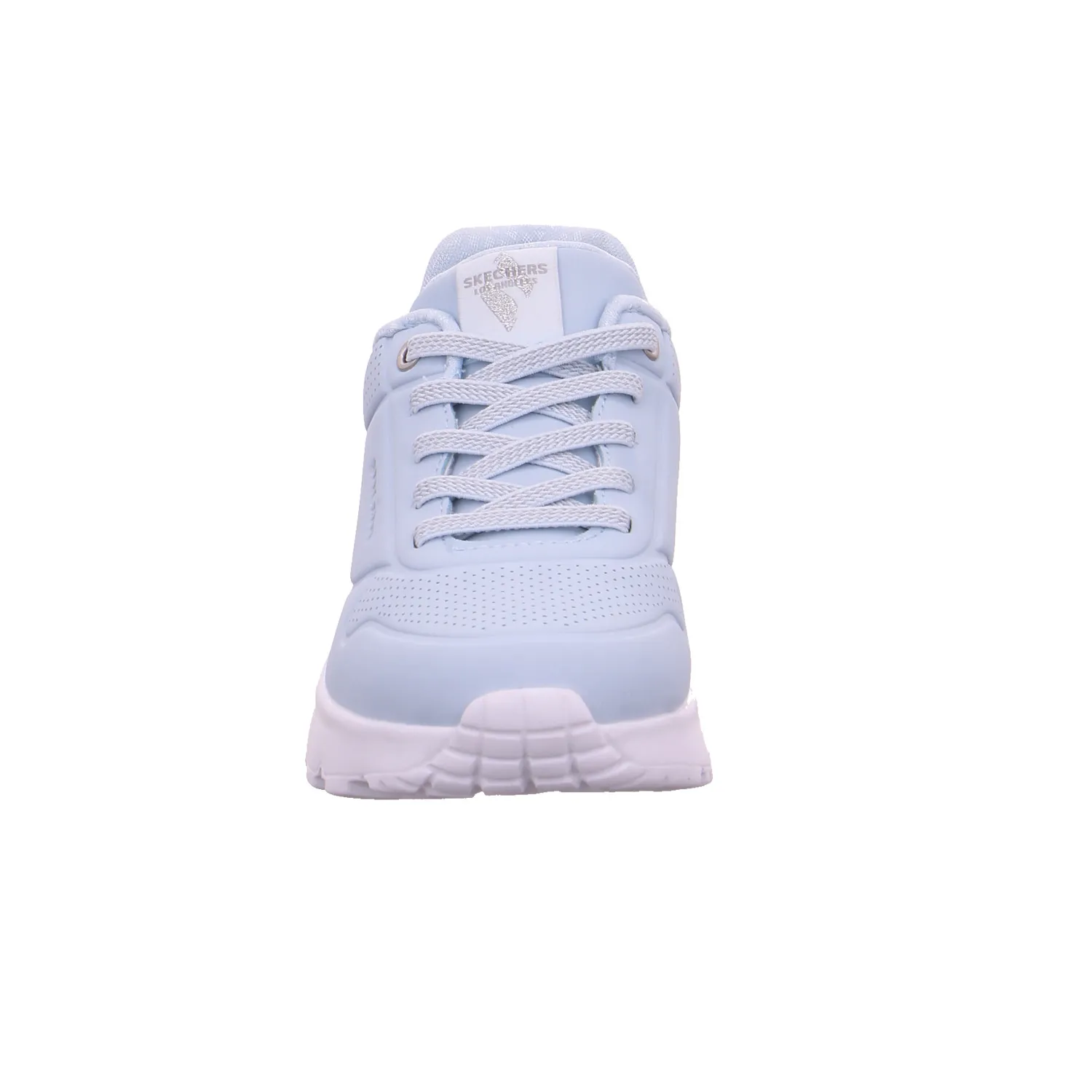 SKECHERS Mädchen-Halbschuh Binder Hellblau Lederimitat  Sneaker