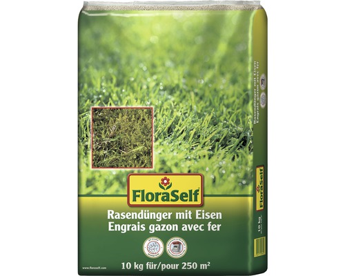 Gazonmeststof met ijzer FloraSelf 10 kg 250 m²
