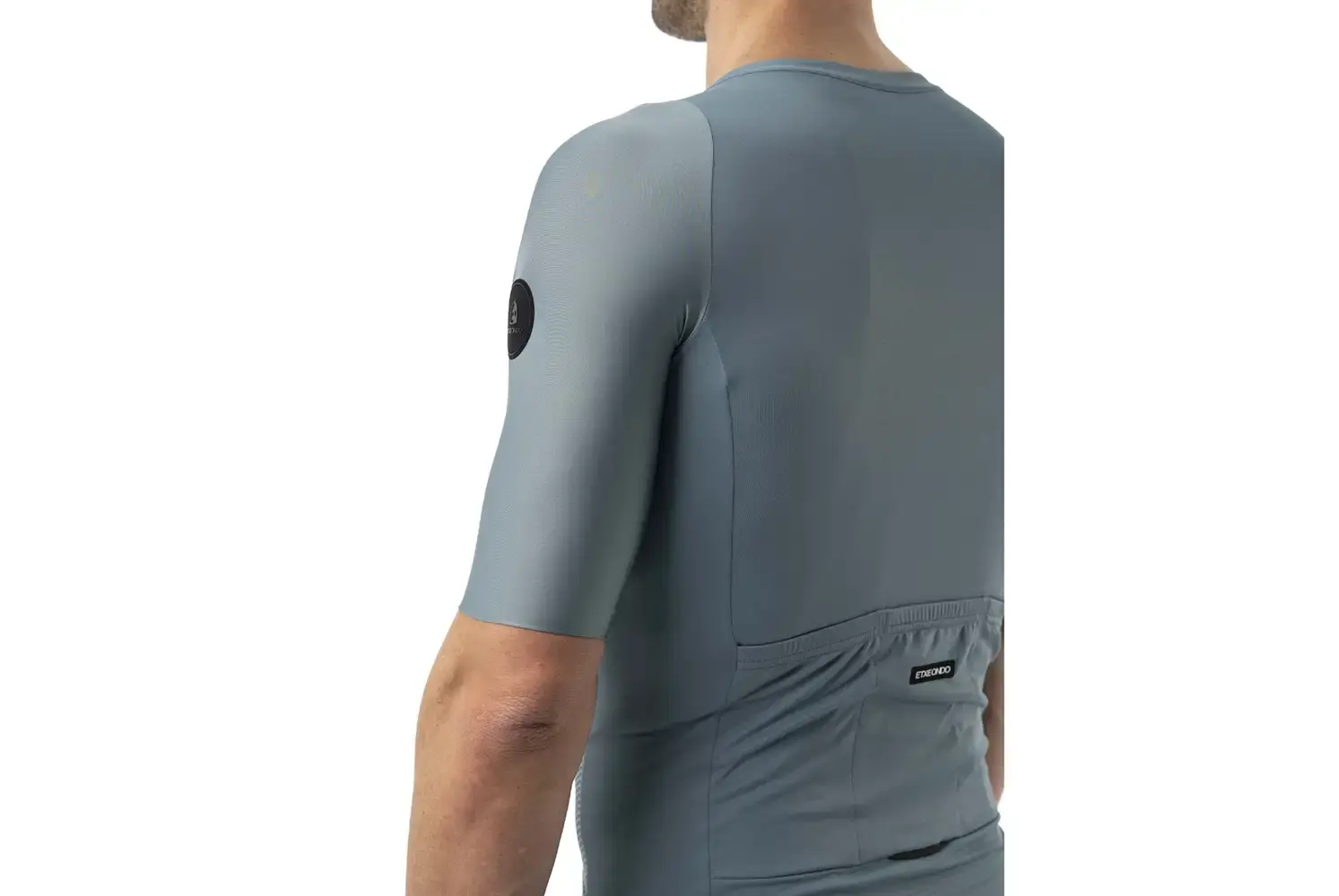 Etxeondo Gara Fietsshirt Korte Mouwen Grijs/Blauw Heren
