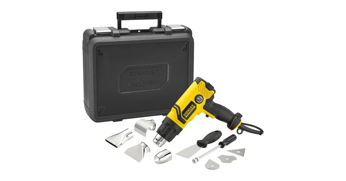 StanleyFATMAX 2000W heteluchtpistool met kitdoos  (Geel/zwart)