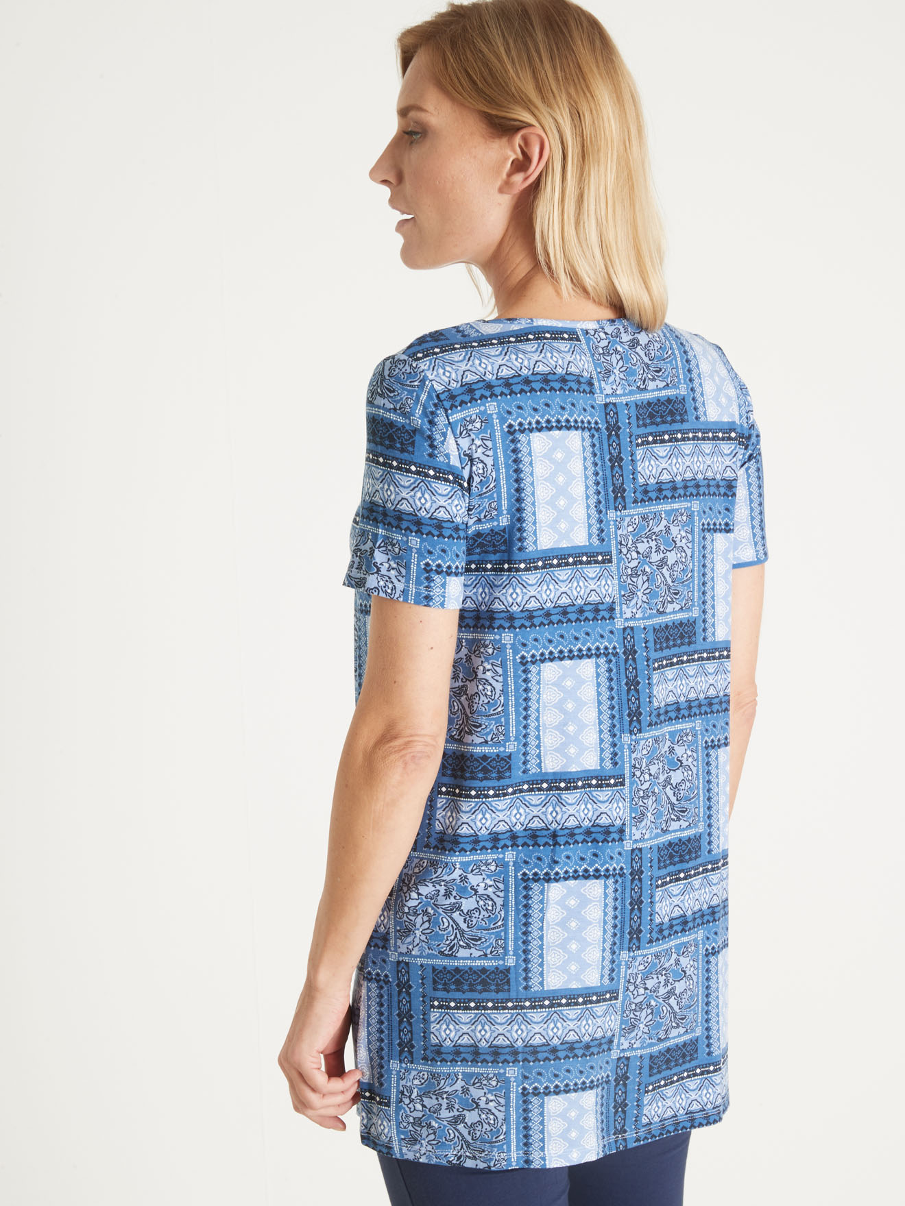 Tunique en maille avec plis d'aisance