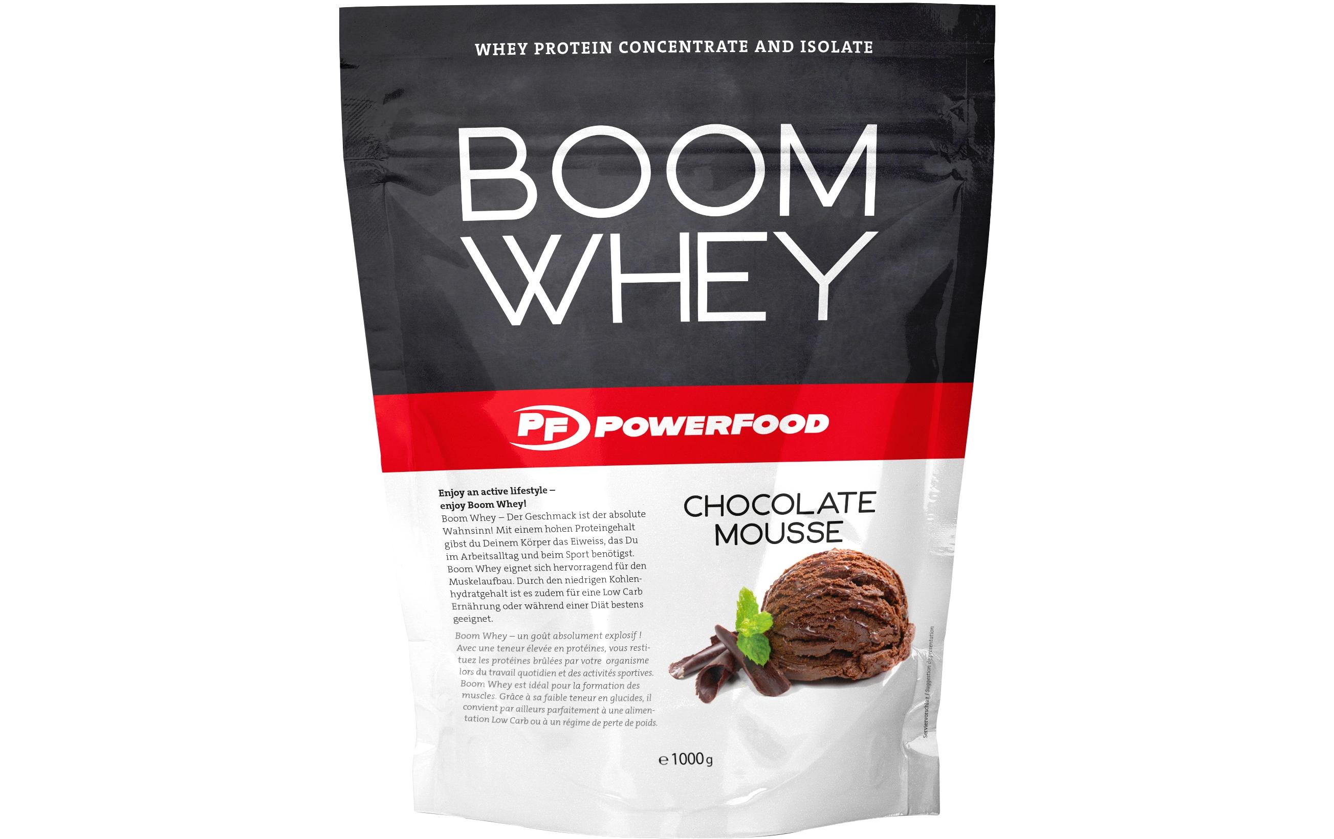 Pulver One Boom Whey Schokolade 1000 gWhey Pulver Supplement