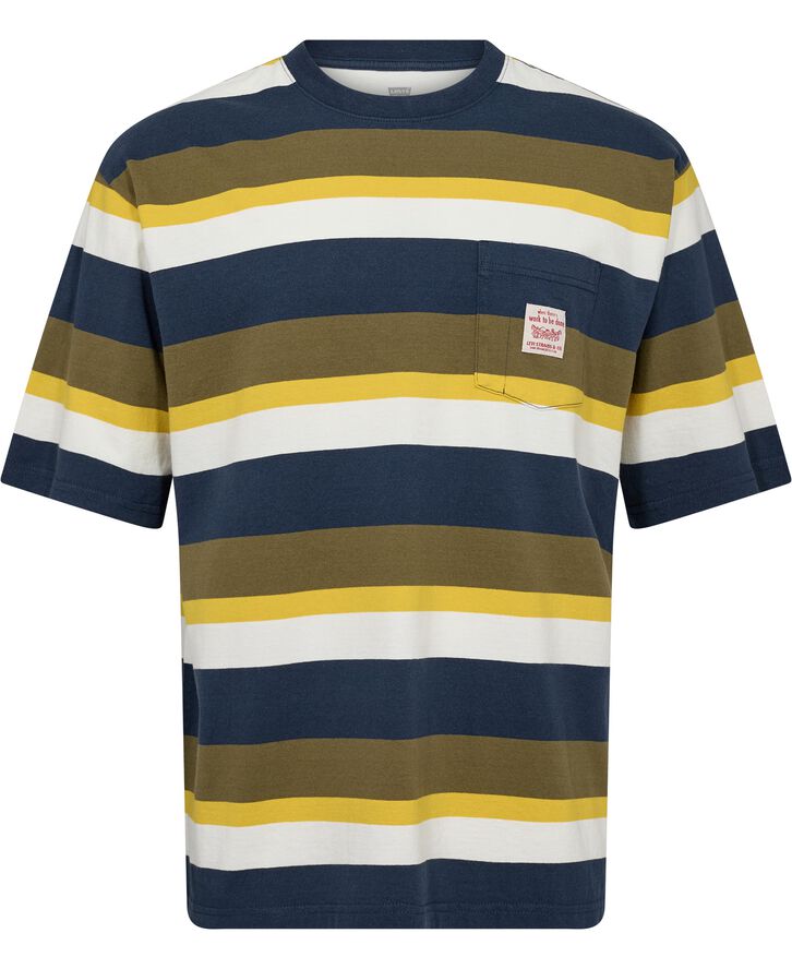 Levi's SS WORKWEAR TEE BLOCKING STRIP Blå