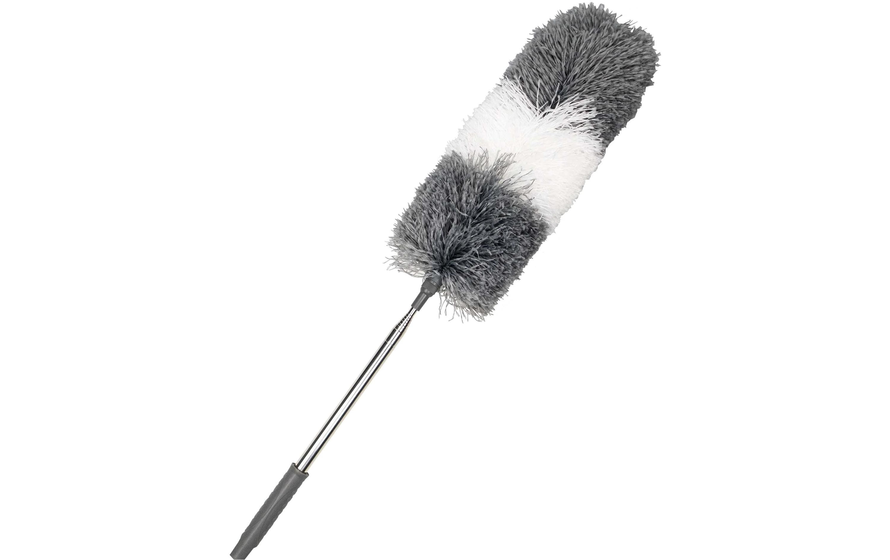 Staubwedel 245 cm Grau/WeissStaubwedel mit extra langem Teleskopstiel