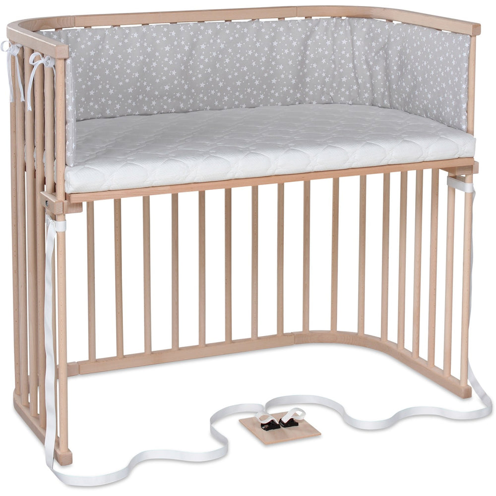 Køb babybay® Bedside Crib Natural Ubehandlet Boxspring Xxl Co-Sleeper Babyseng