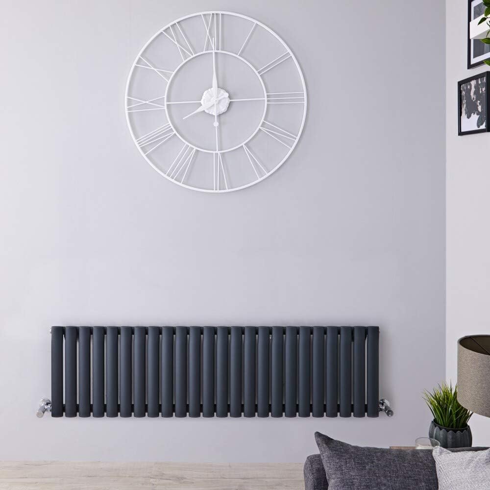 Hudson Reed Revive - Design Heizkörper 400mm x 1416mm in Anthrazit