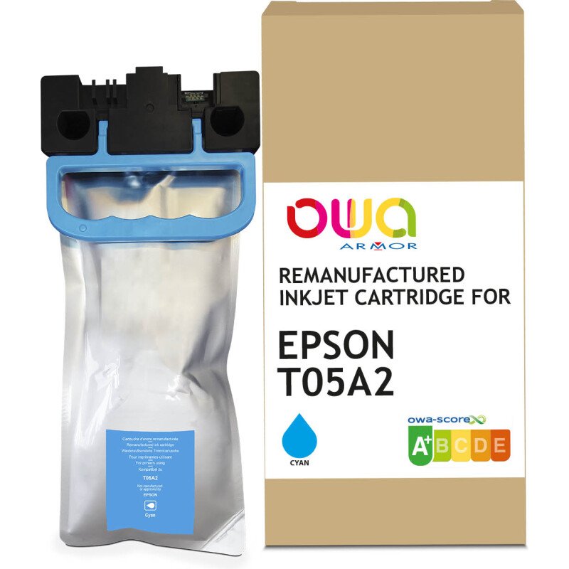 Cartouche d'encre remanufacturée OWA - standard - Cyan - pour EPSON C13T05A200