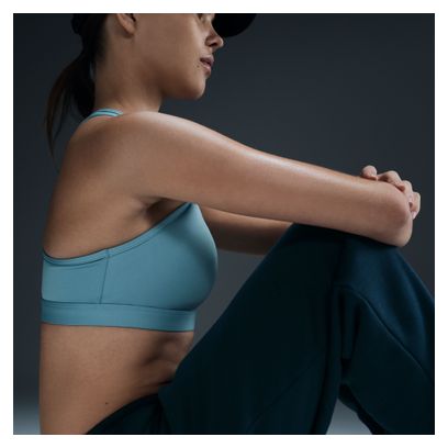 Brassière Nike Swoosh Medium Support Bleu Femme