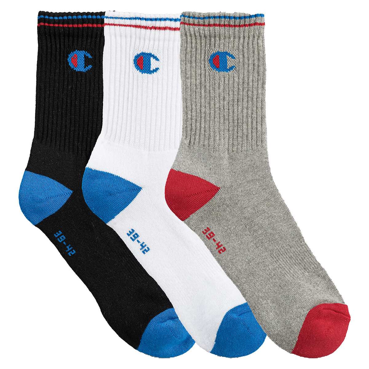 CHAMPION<br>Conjunto de 3 pares de meias