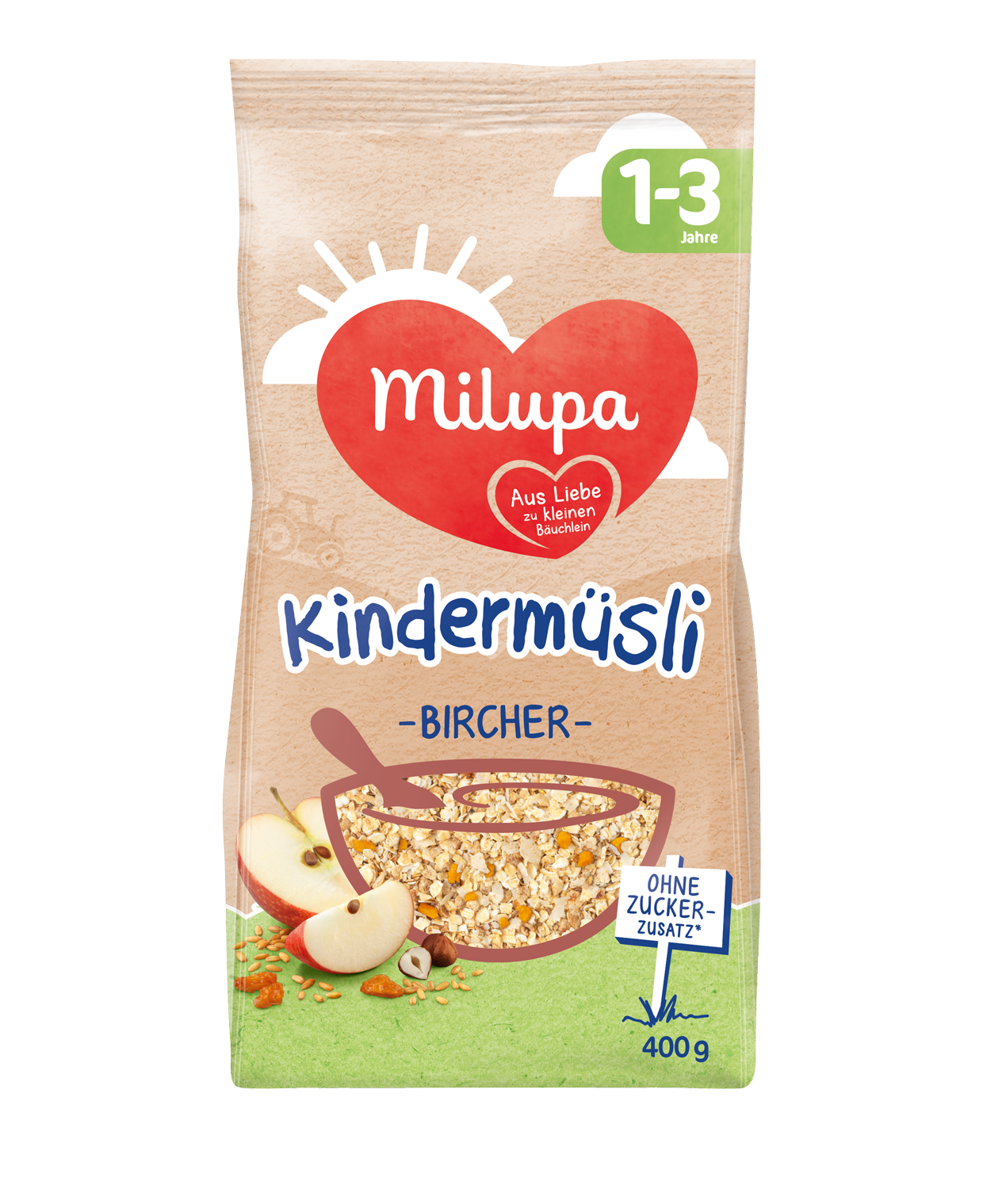 MILUPA Kindermüsli zartes Bircher<br>400 g