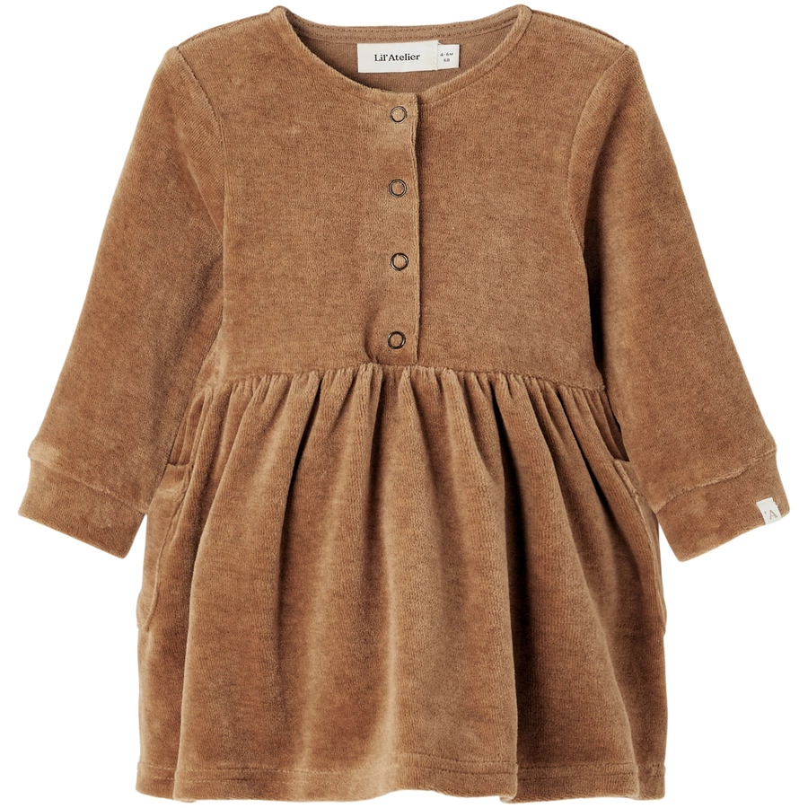 Lil'Atelier Kleid Nbfrebel Woodsmoke