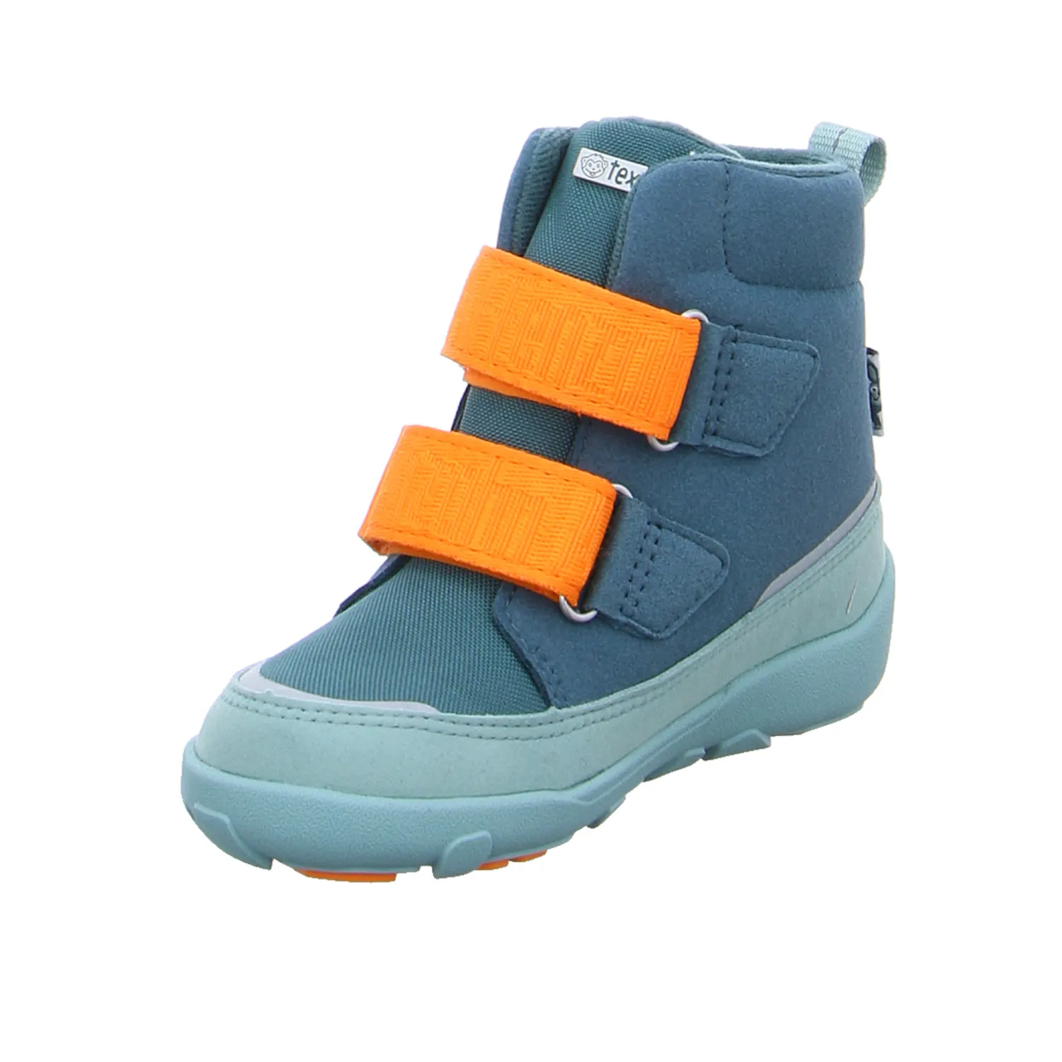 AFFENZAHN Kleinkinder-Snowboot  Membran Petrol Textil  Komfortschuh
