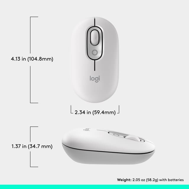 Logitech POP mus (Off-white)
