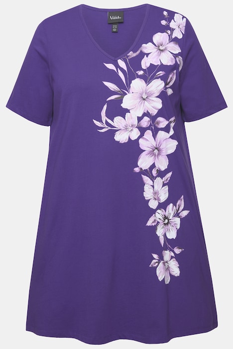 Longshirt, A-Linie, Motivdruck