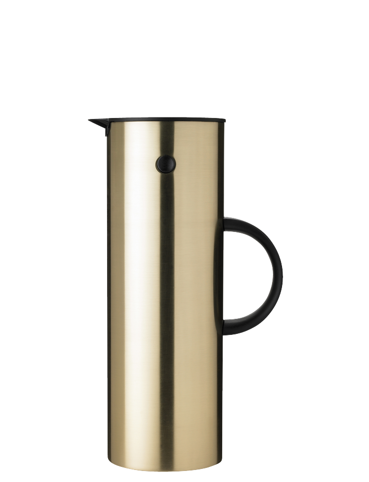 Stelton - EM77 Termokande 1 L -Børstet messing