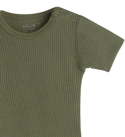 Hust and Claire Body k/ä - Wette - Rib - Wolle - Dusty Green