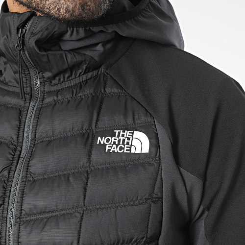 Sweat Capuche Zippé Lab Hybrid Noir