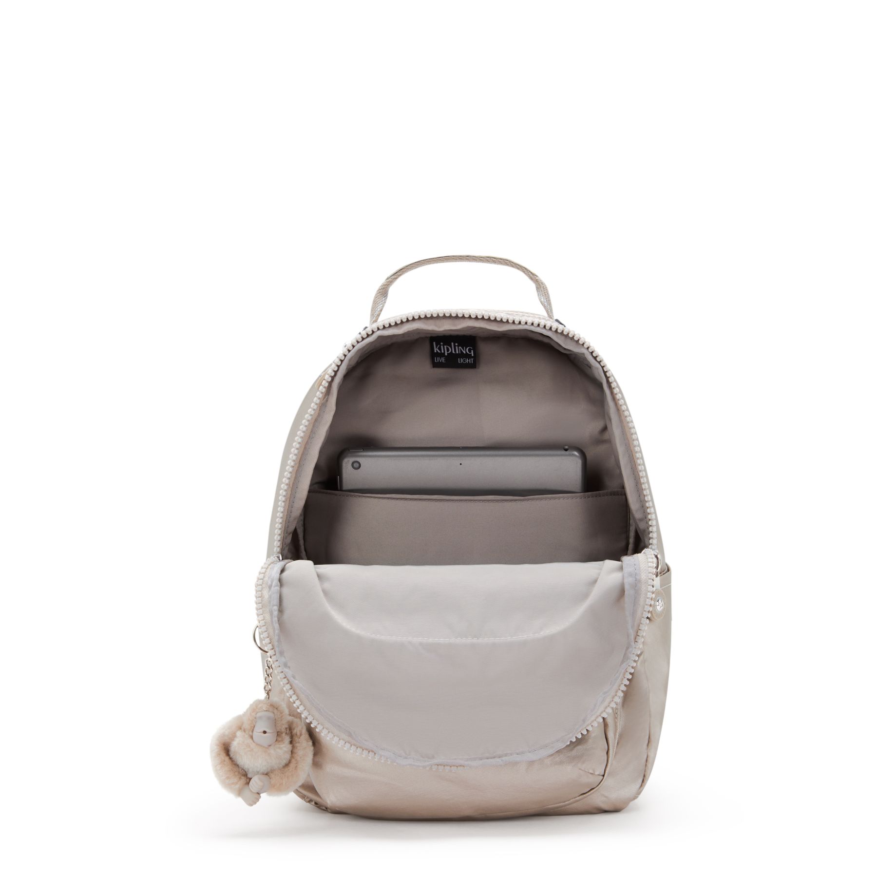 SEOUL S Petit Sac à Dos avec Compartiment pour Tablette - Metallic Glow
