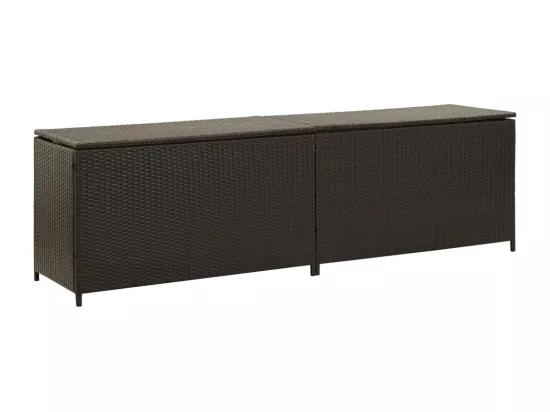 Coffre boîte meuble de résine marron 200 x 50 x 60 cm 02_0013123