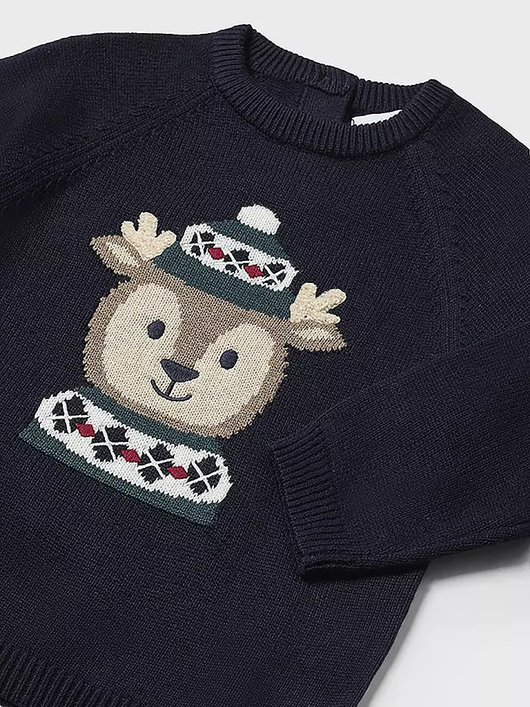 MAYORAL Baby Pullover X-MAS dunkelblau