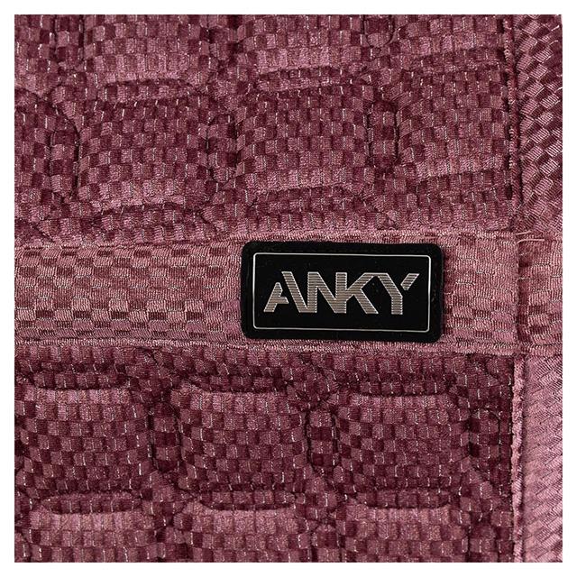 Zadeldek ANKY Check Velvet Dressuur Donkerroze