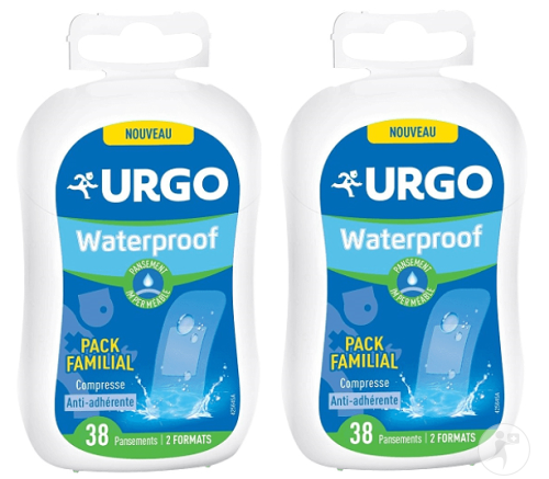 Urgo Waterproof Pack Familial Compresse Anti-Adhérente 2x38 Pansements Promo 2ème À -50%